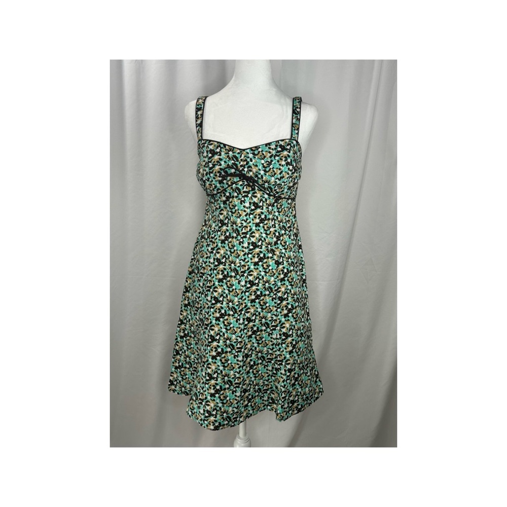 R & K Originals from JC Penney’s 4P Petite Dress Green and Brown